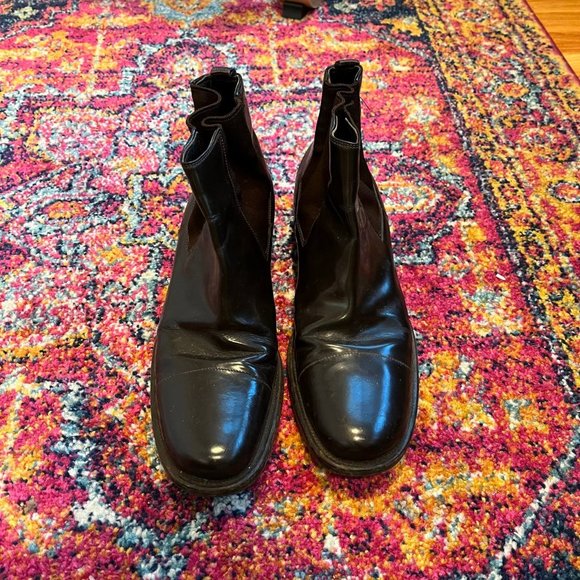 Prada Brown Leather Chelsea Boots - Picture 2 of 6